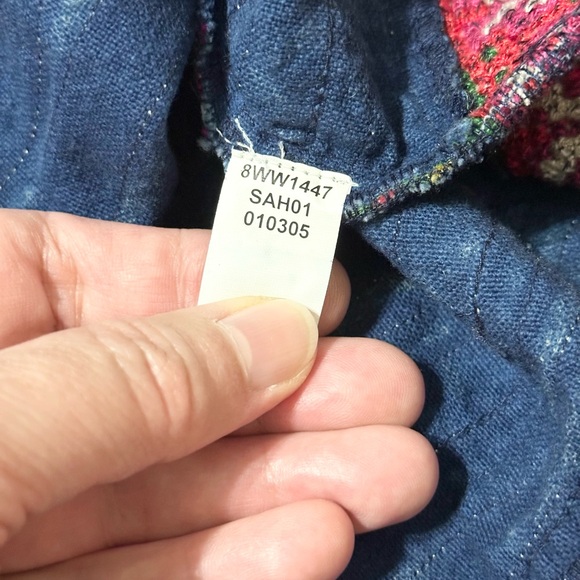 Lucky Brand Colorful Ethnic Hmong Style Boho Folk Skirt with Elastic Waist - S - Picture 14 of 15